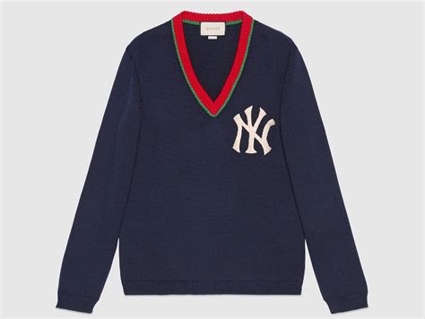 gucci yankees sweater|gucci sweater vintage.